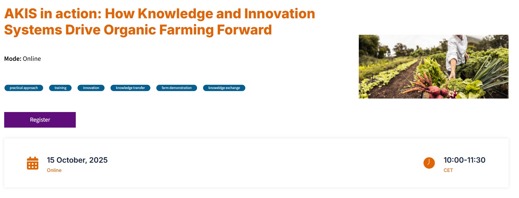 AKIS în acțiune: Cum sprijină agricultura ecologică sistemele de cunoaștere și inovare.