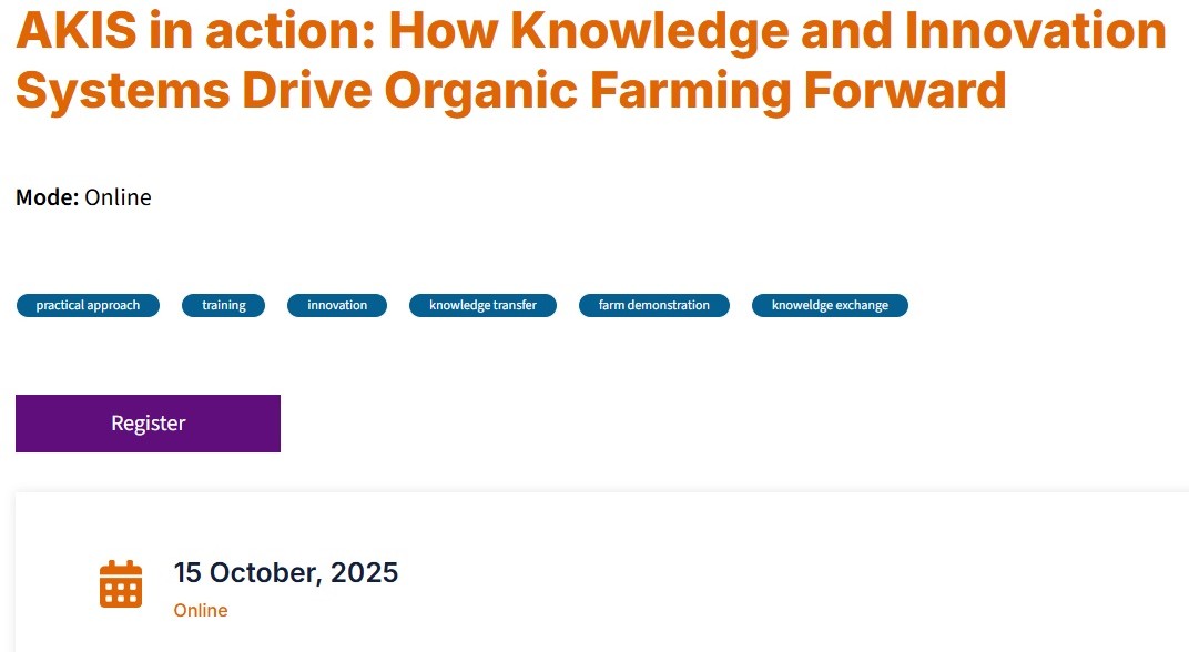 AKIS în acțiune: Cum sprijină agricultura ecologică sistemele de cunoaștere și inovare